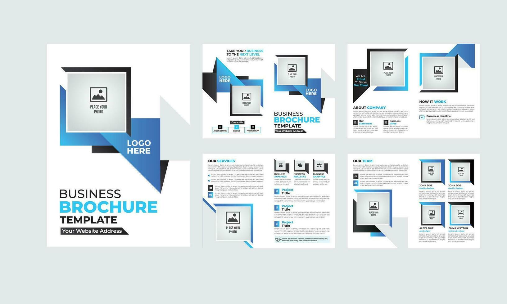 Multipurpose Business Brochure Template Design vector