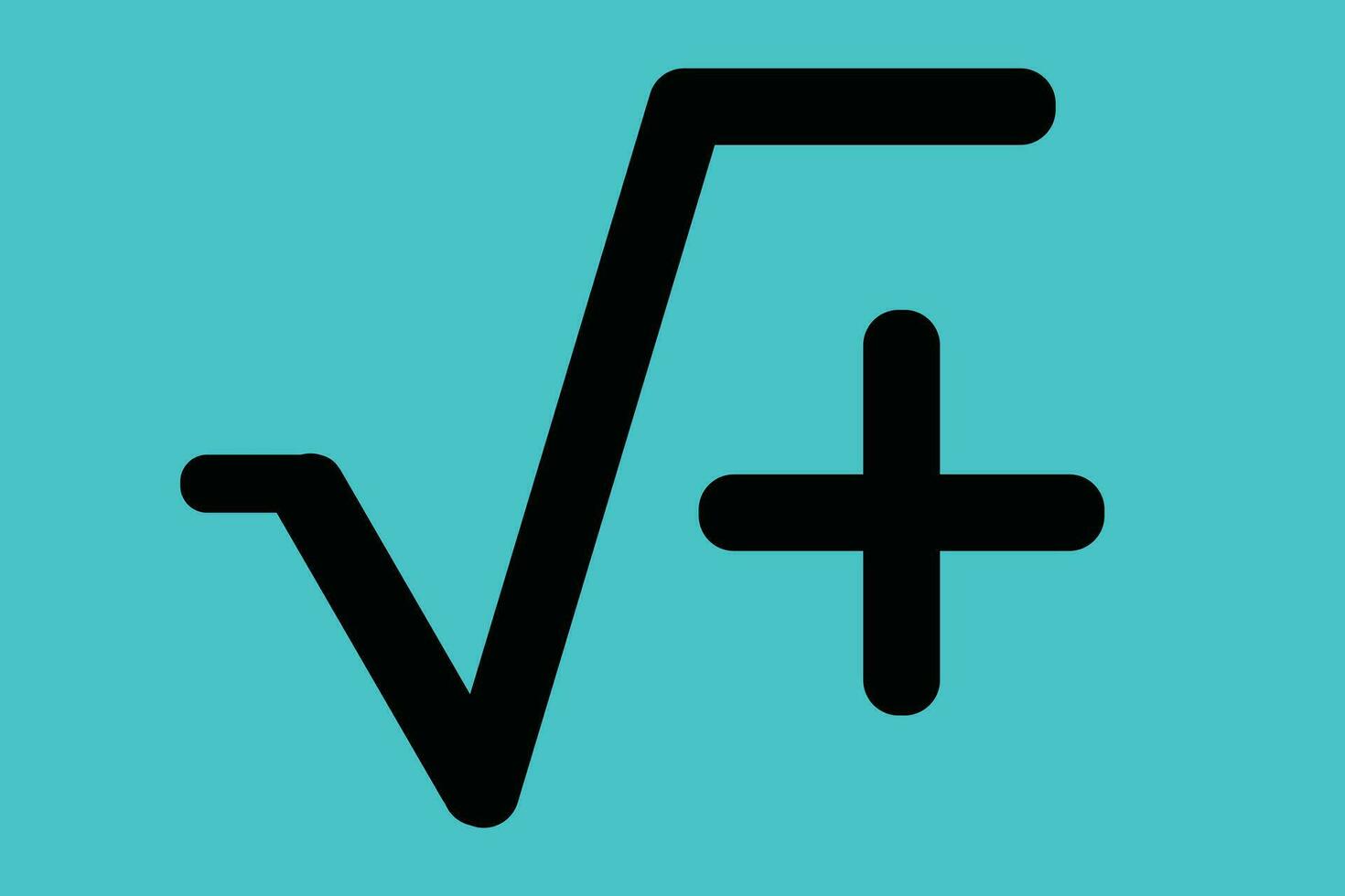 Square Root Vector Icon mathematics Logo