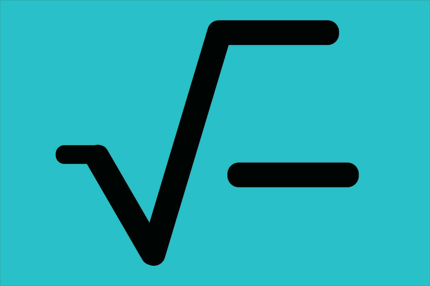 Square Root Vector Icon mathematics Logo