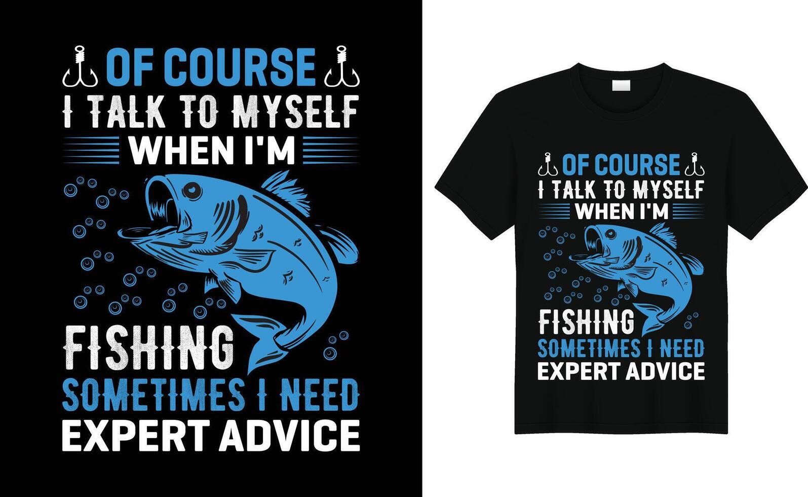Funny Fish Lover Retro VintageFishing T-Shirt Design vector