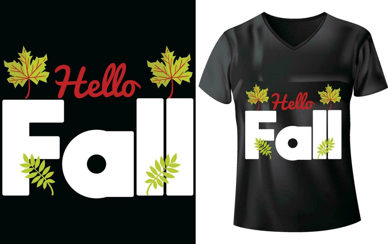 FALL T-SHIRT DESIGN vector