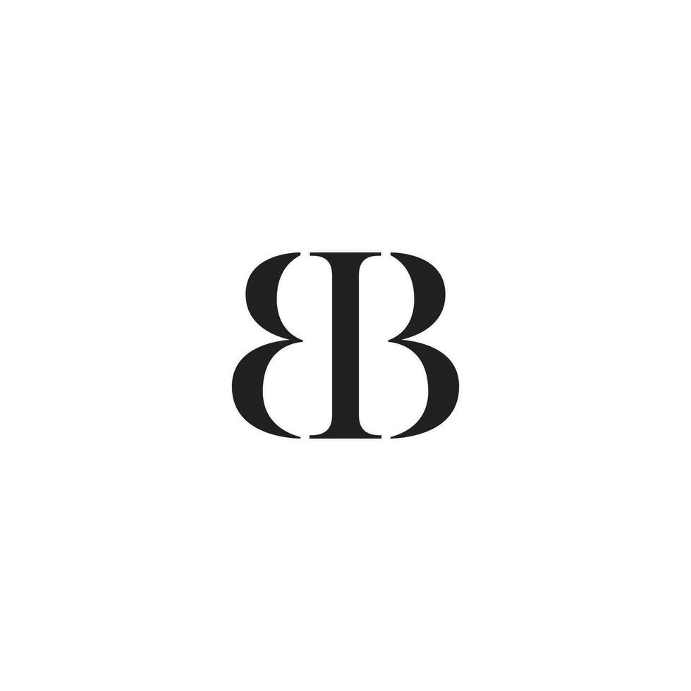 Vector bb letter monogram logo design