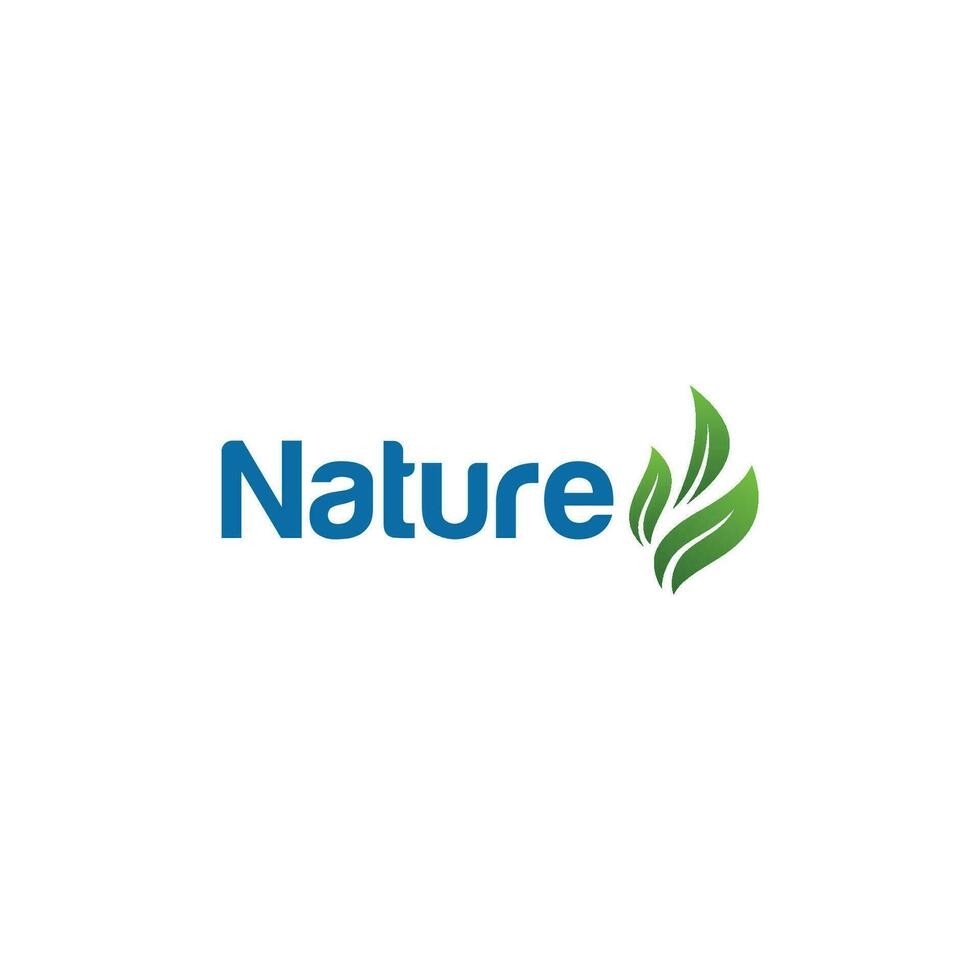 Vector nature logo design vector creative nature logo concepts template illustration