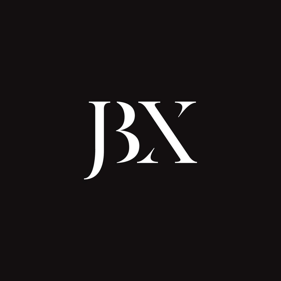 Vector modern abstract JBX letter logo template premium vector