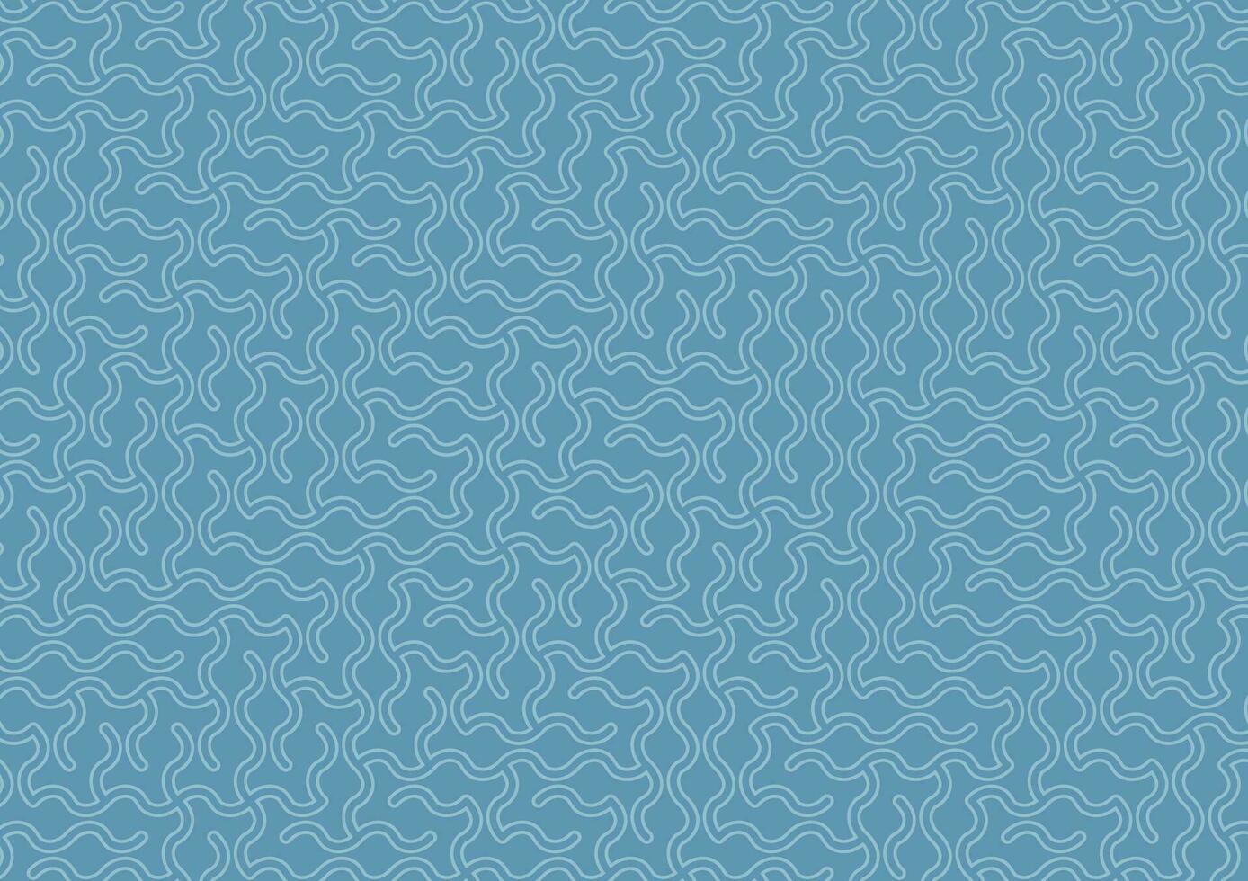 Labyrinth soft blue line wave random presentation background vector