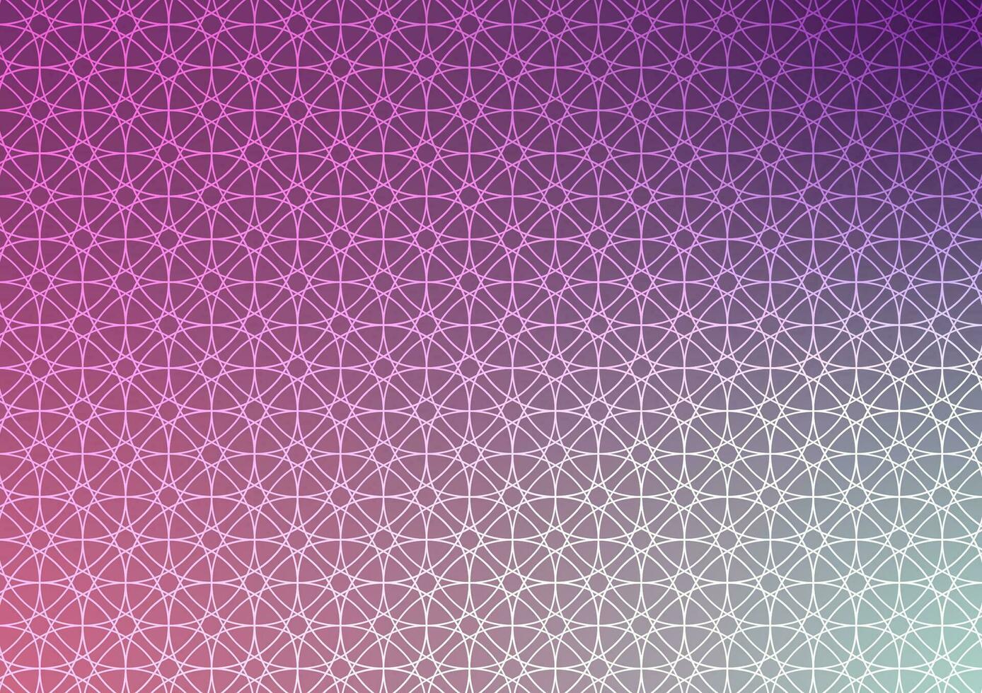 Magic purple circle star pattern line gradient triangle design background vector