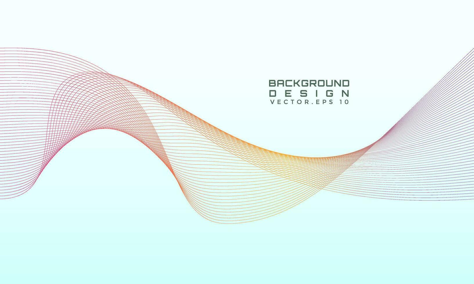 Color Flow Wave Stripe Background Vector