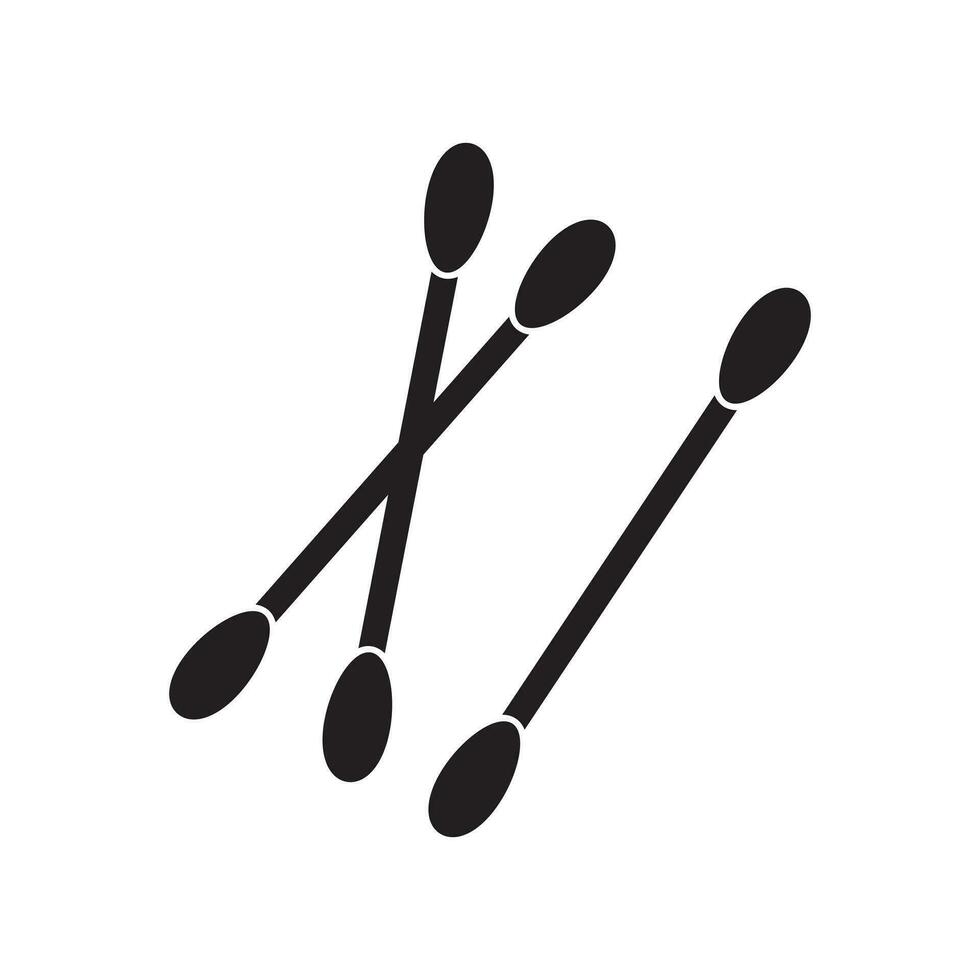 Cotton swabs icon. vector
