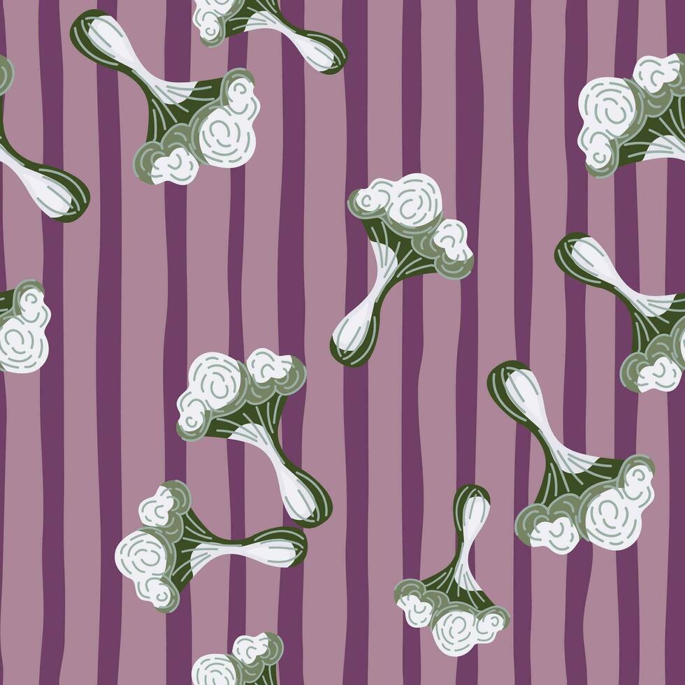 Simple psychedelic mushrooms seamless pattern. Magical fly agaric wallpaper. vector