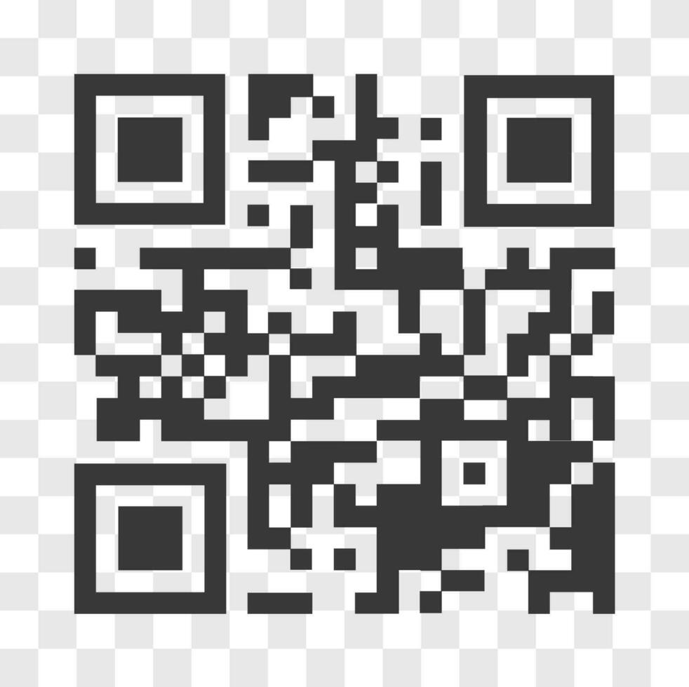 Qr code icon. Vector illustration