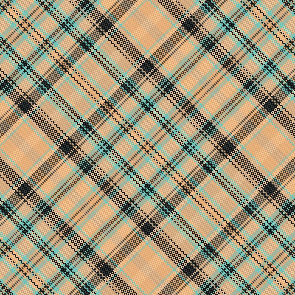 Tartan or plaid vintage color pattern. vector