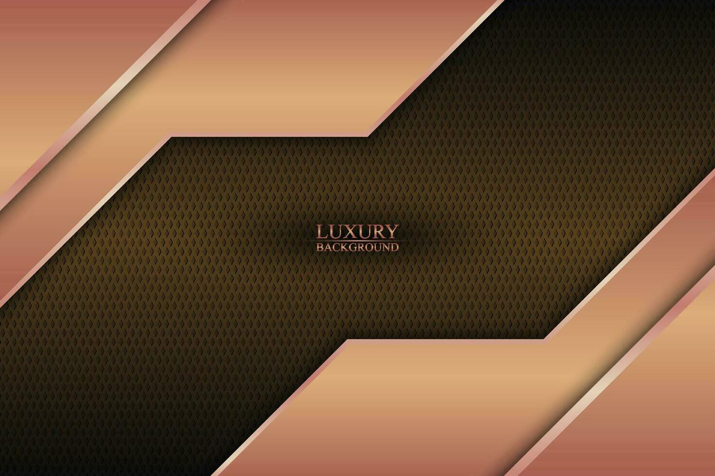 Luxury stripes overlapping on metallic circle texture background. vector