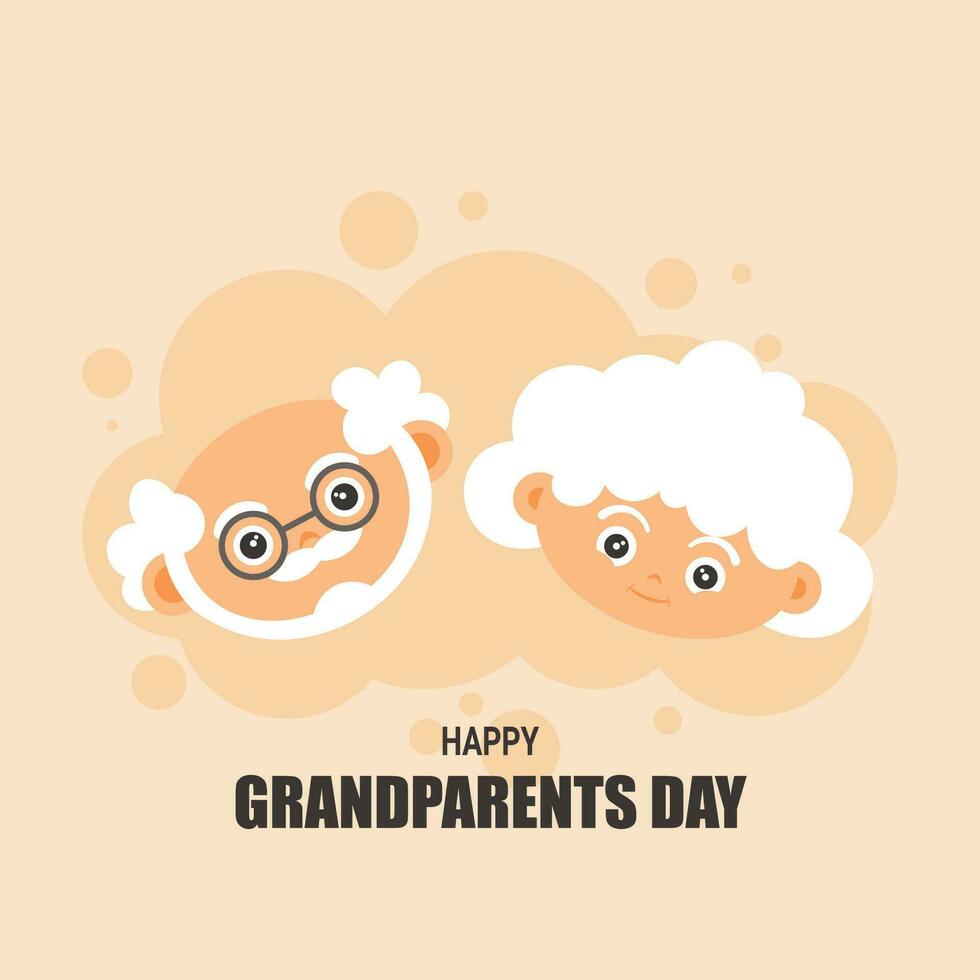 National Grandparents Day background. vector