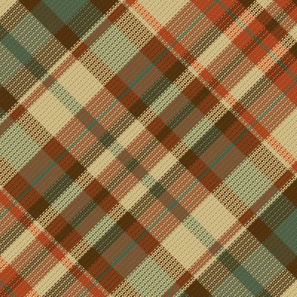 Tartan or plaid night color pattern. vector