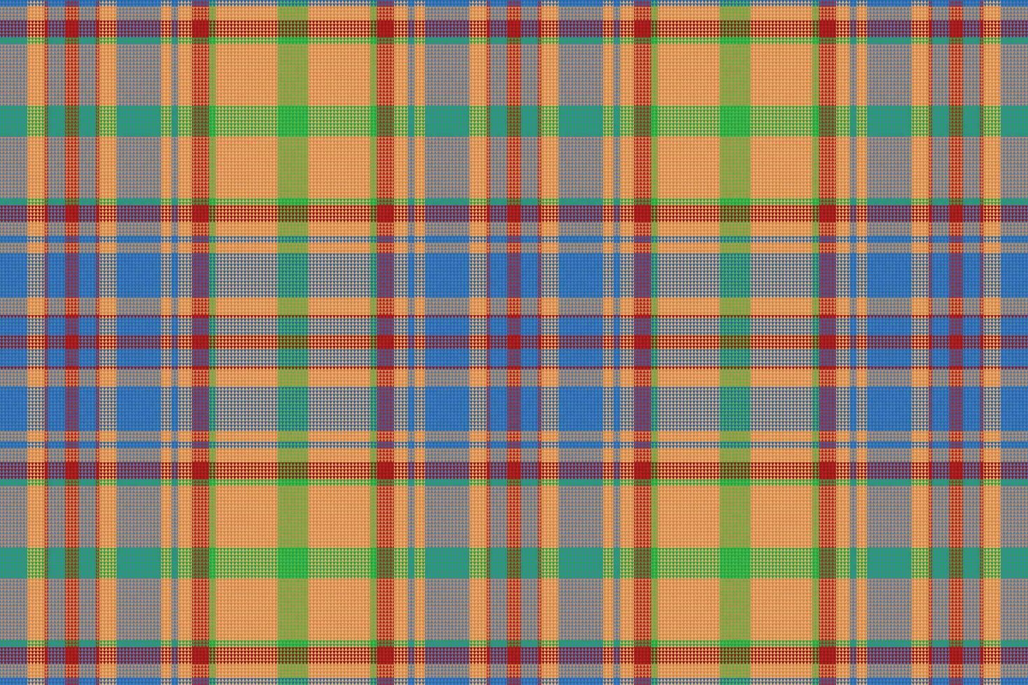 Tartan or plaid vintage color pattern. vector