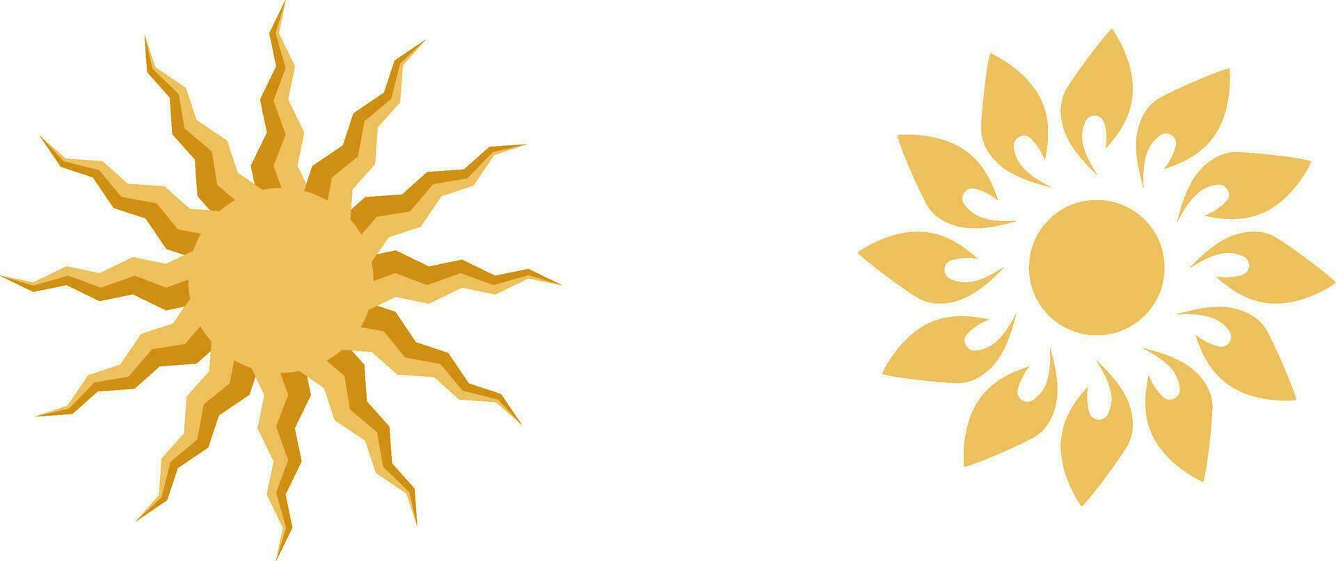 sun and flower vector