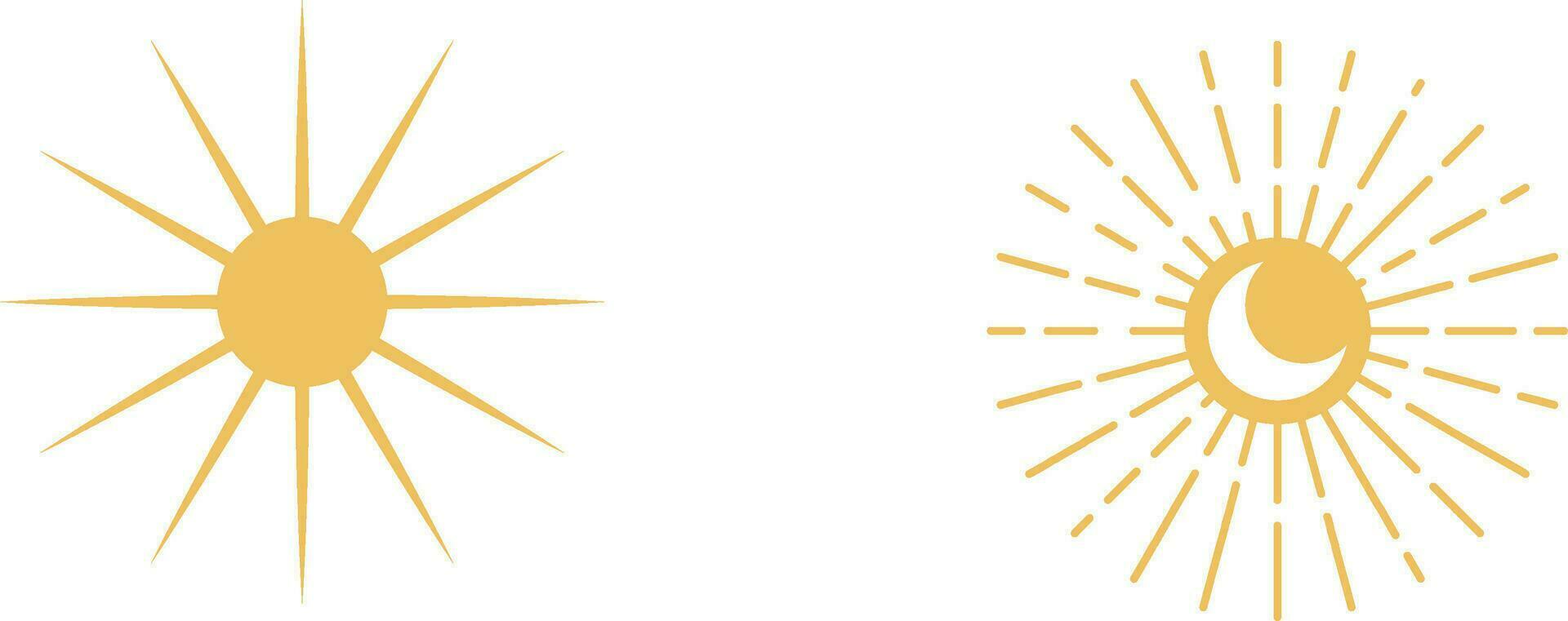 sun and flower vector