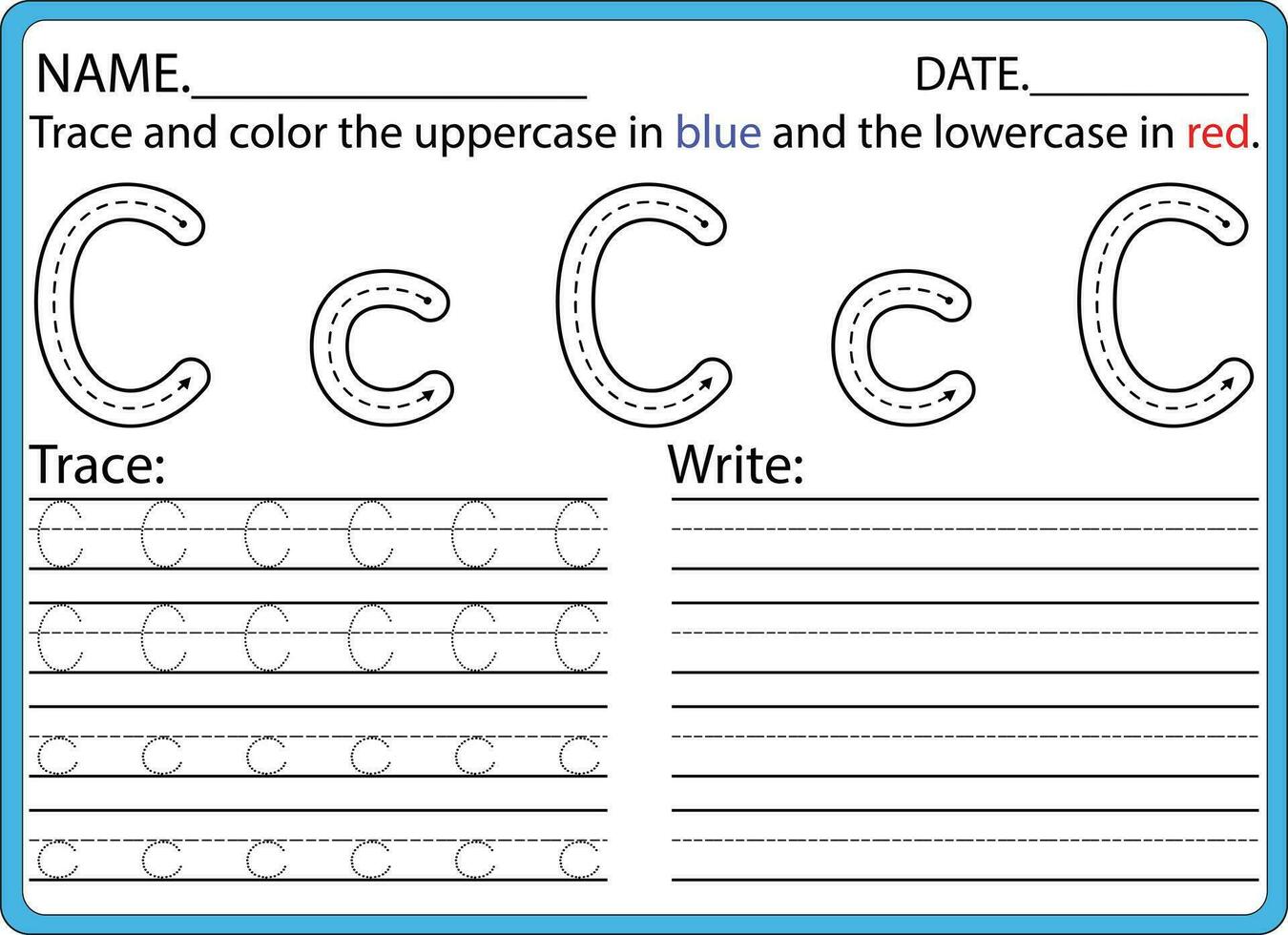 hand drawn tracing worksheets for kids pencontrol and handwriting practice vector