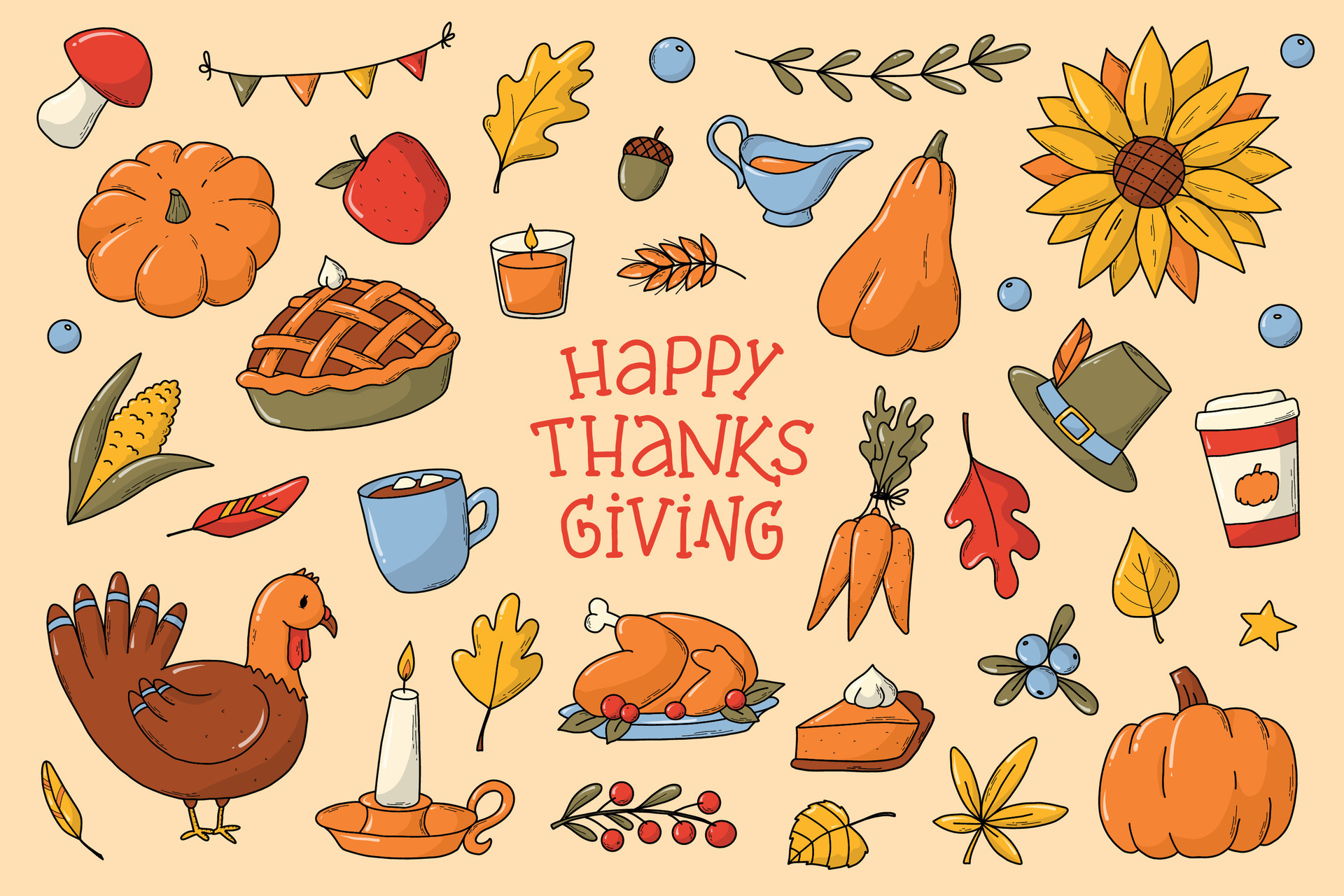 Pictures of happy thanksgiving from myrtle beach