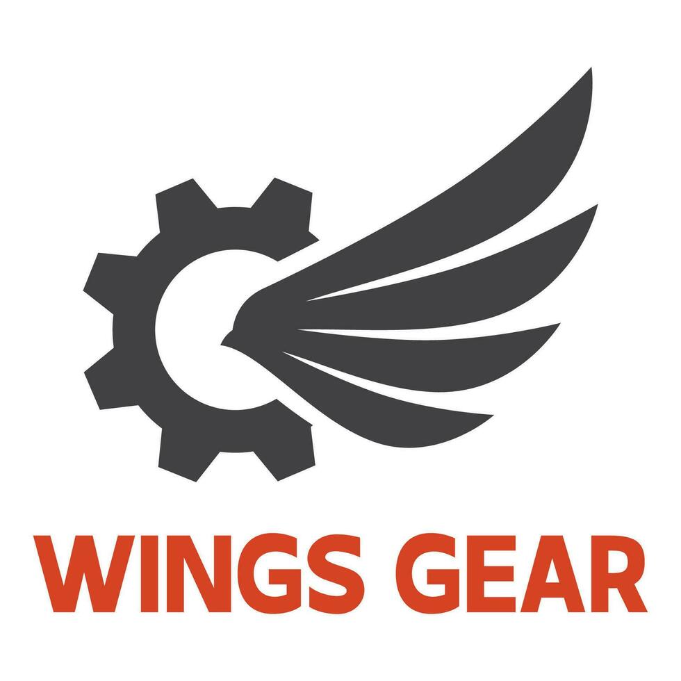 Logo design illustration of gear vector