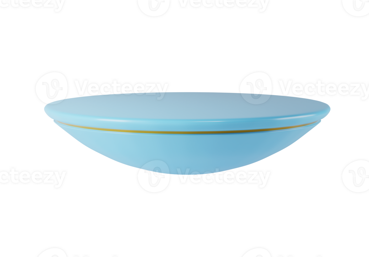 Minimalist round blue podium mockup with 3d rendering abstract background composition, illustration mock up of geometry platform shape for product display. isolated transparent png