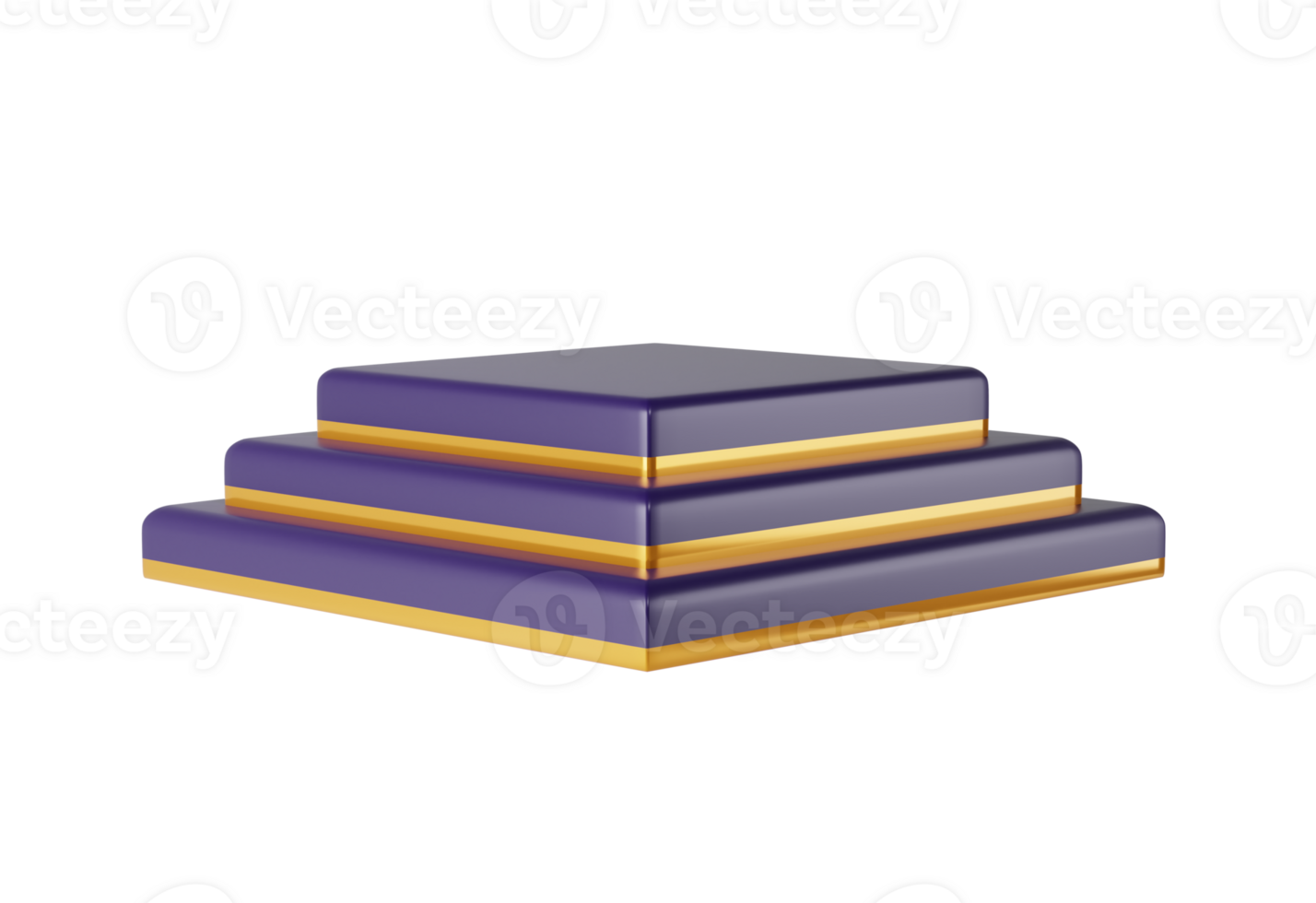 Minimalist dark podium mockup scene with golden line. 3d rendering abstract background composition, illustration mock up of geometry platform shape for product display. isolated transparent png