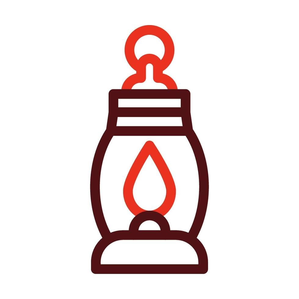 Gas Lamp Glyph Two Color Icon For Personal And Commercial Use. vector
