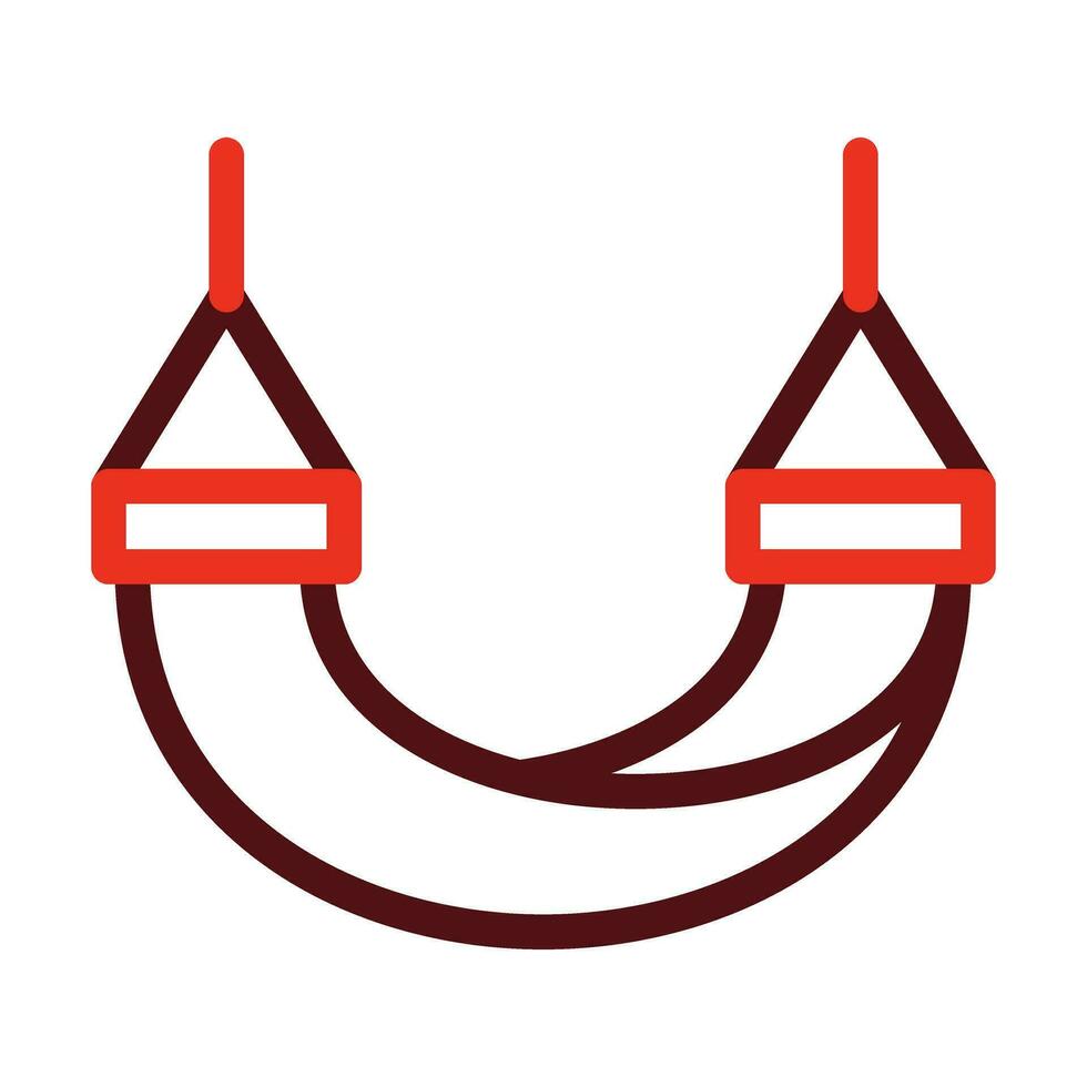 Hammock Glyph Two Color Icon For Personal And Commercial Use. vector