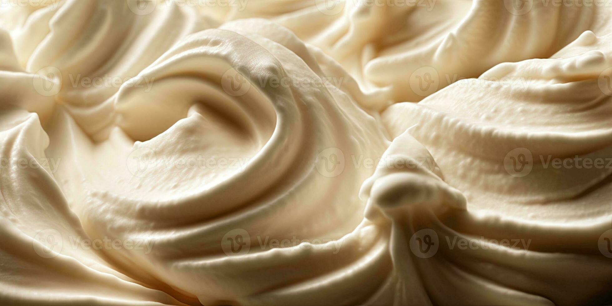 generativo ai, vainilla hielo crema superficie, cerca arriba textura de blanco hielo crema me gusta antecedentes. foto