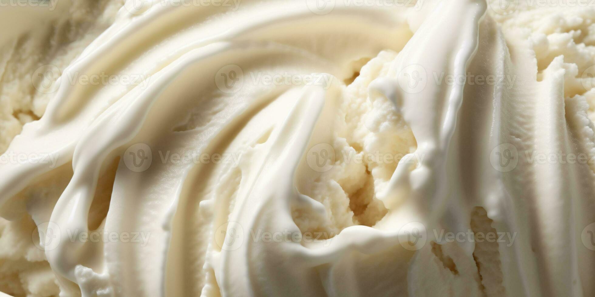 Generative AI, vanilla ice cream surface, close up texture of white ice cream like background. photo