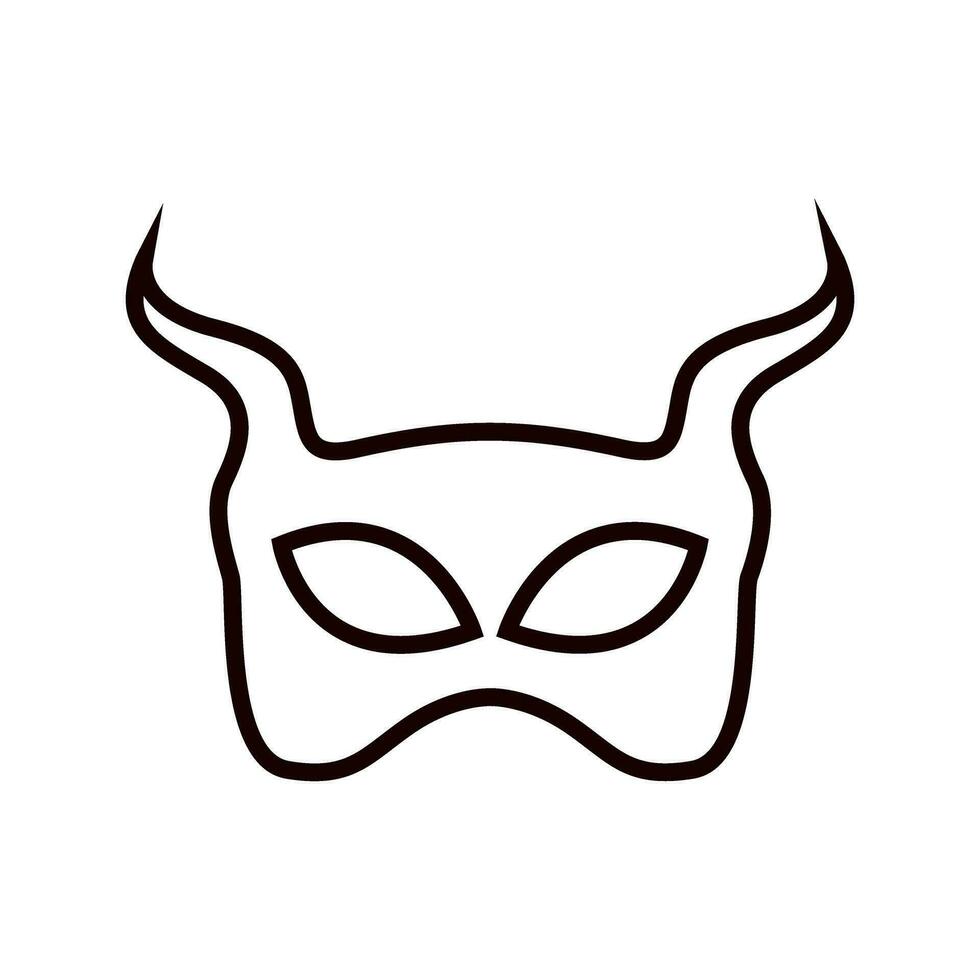 Masquerade icon vector. Mask illustration sign. Carnival symbol. Carnival mask logo. vector