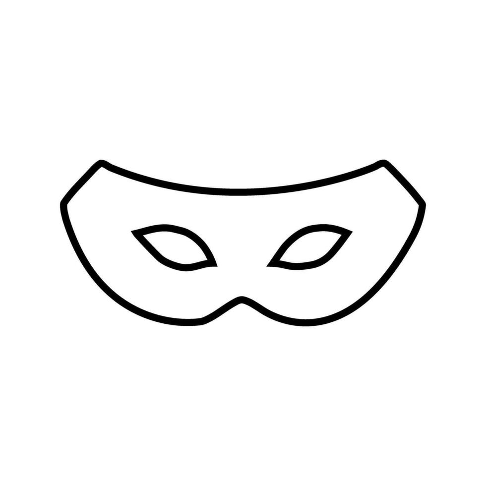 mascarada icono vector. máscara ilustración signo. carnaval símbolo. carnaval máscara logo. vector