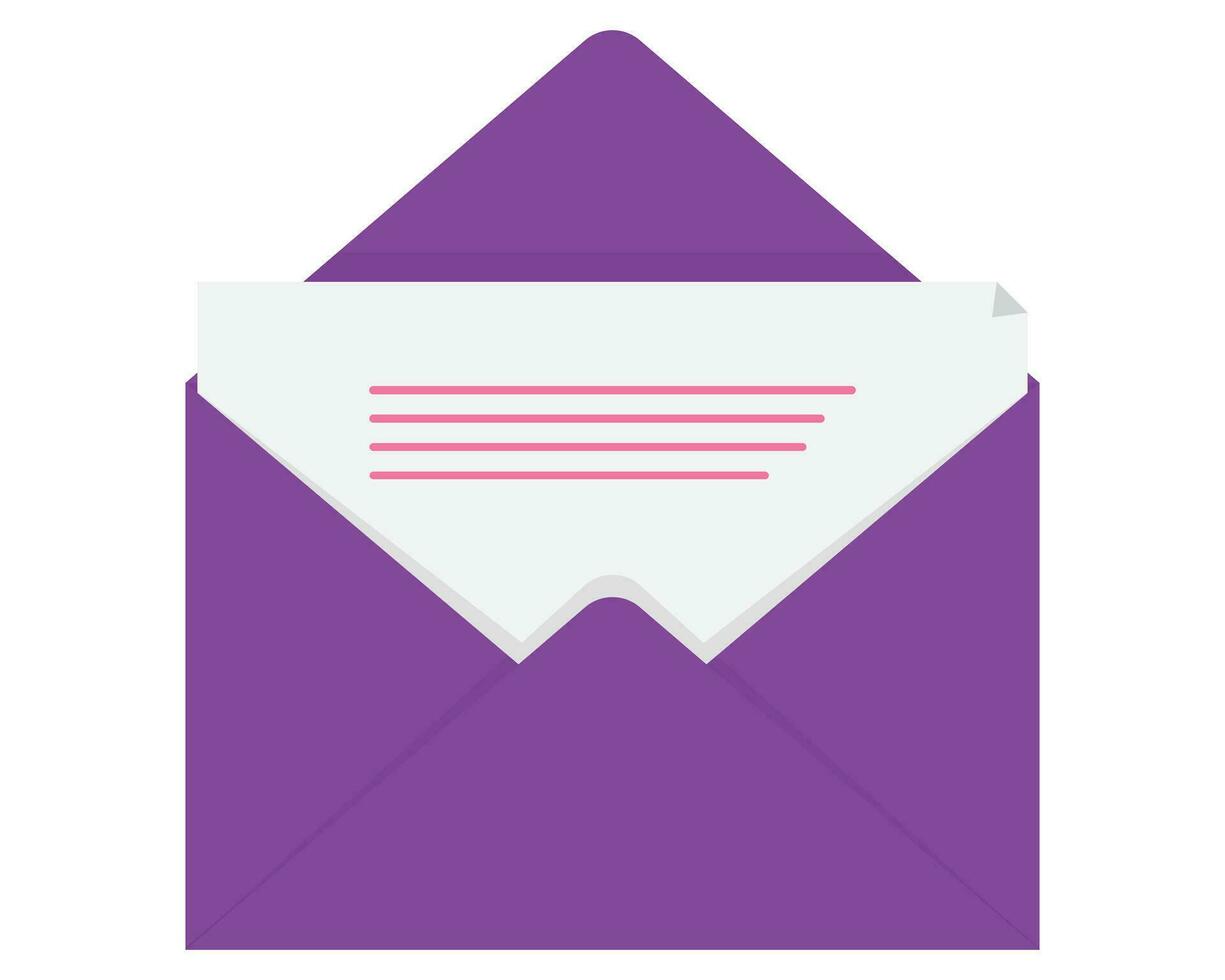 A Message of Hope in a Purple Envelope 27170502 Vector Art at Vecteezy