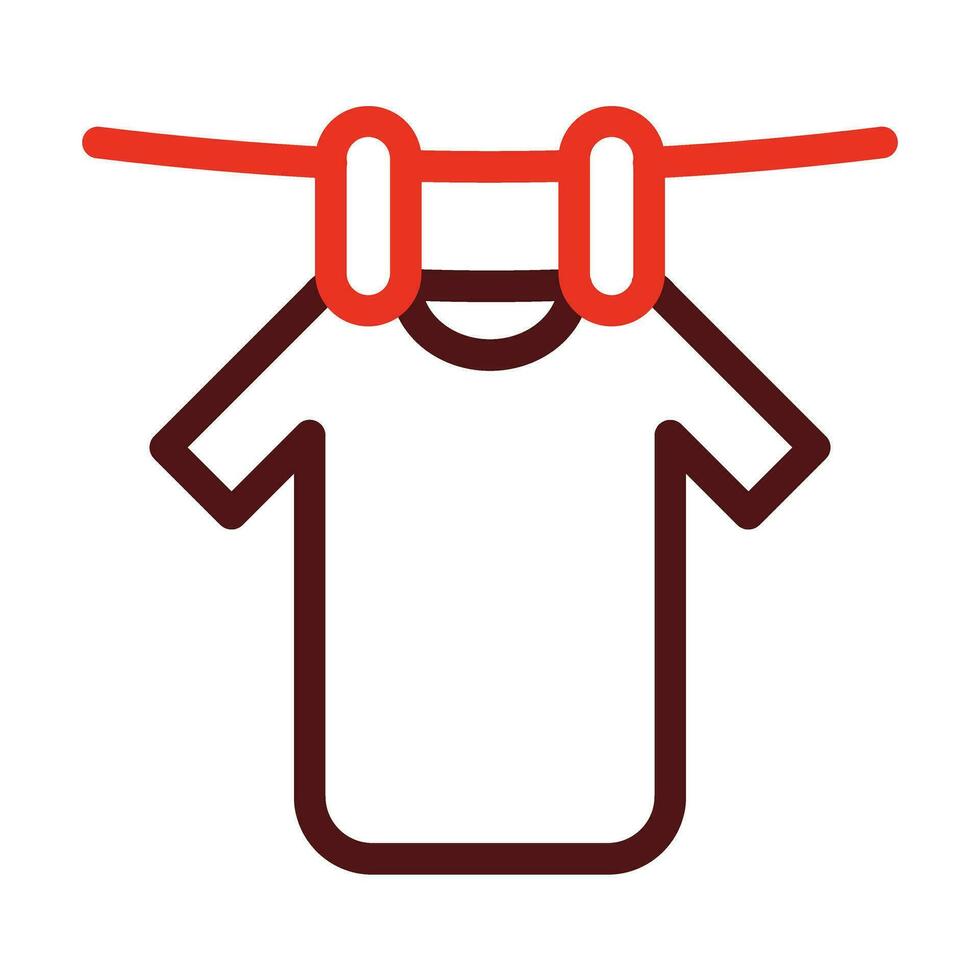 Drying Glyph Two Color Icon For Personal And Commercial Use. vector