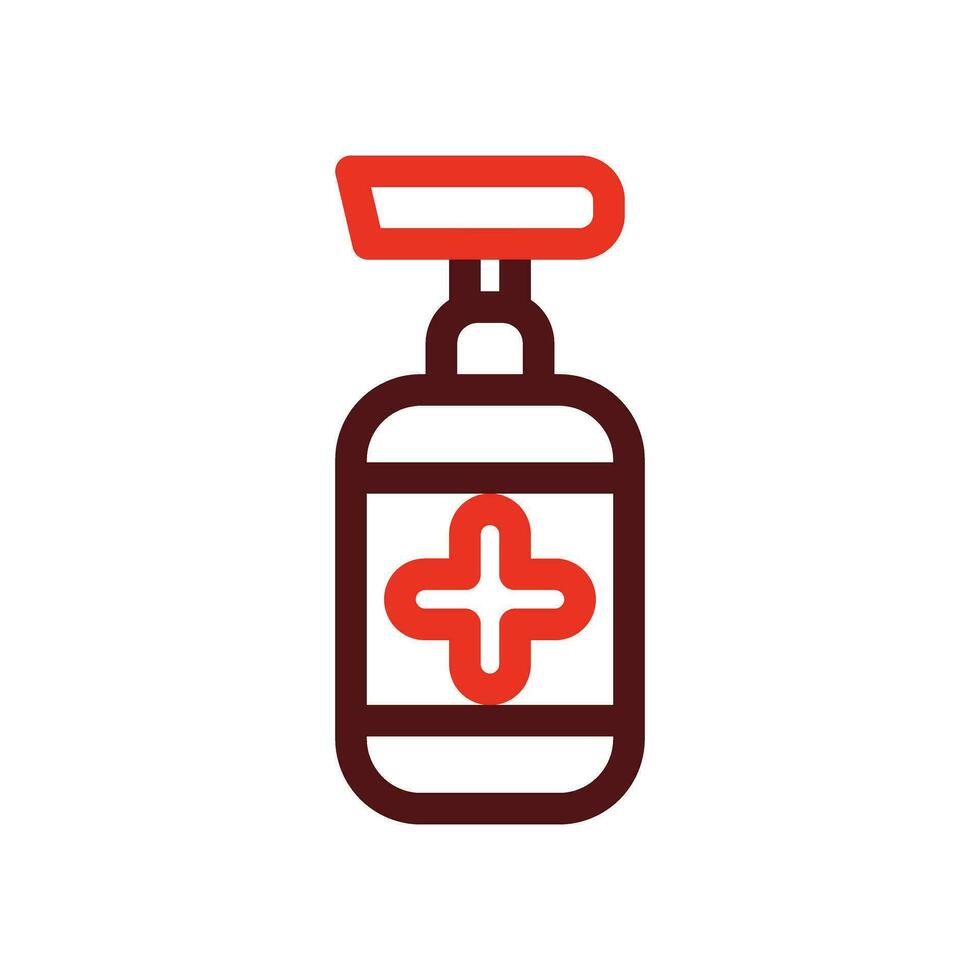 Hand Sanitizer Glyph Two Color Icon For Personal And Commercial Use. vector