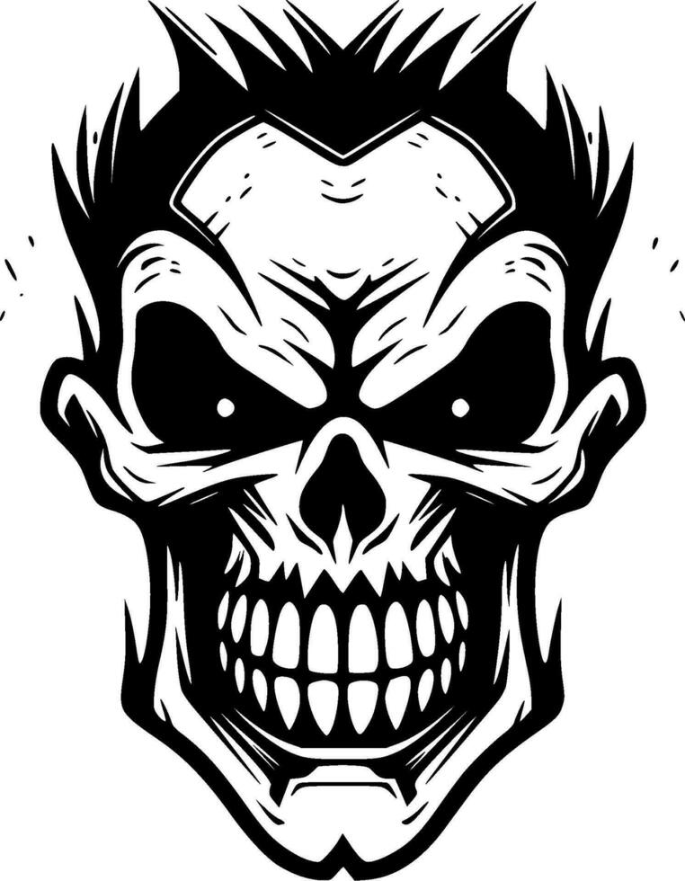 Skull - Minimalist and Flat Logo - Vector illustration