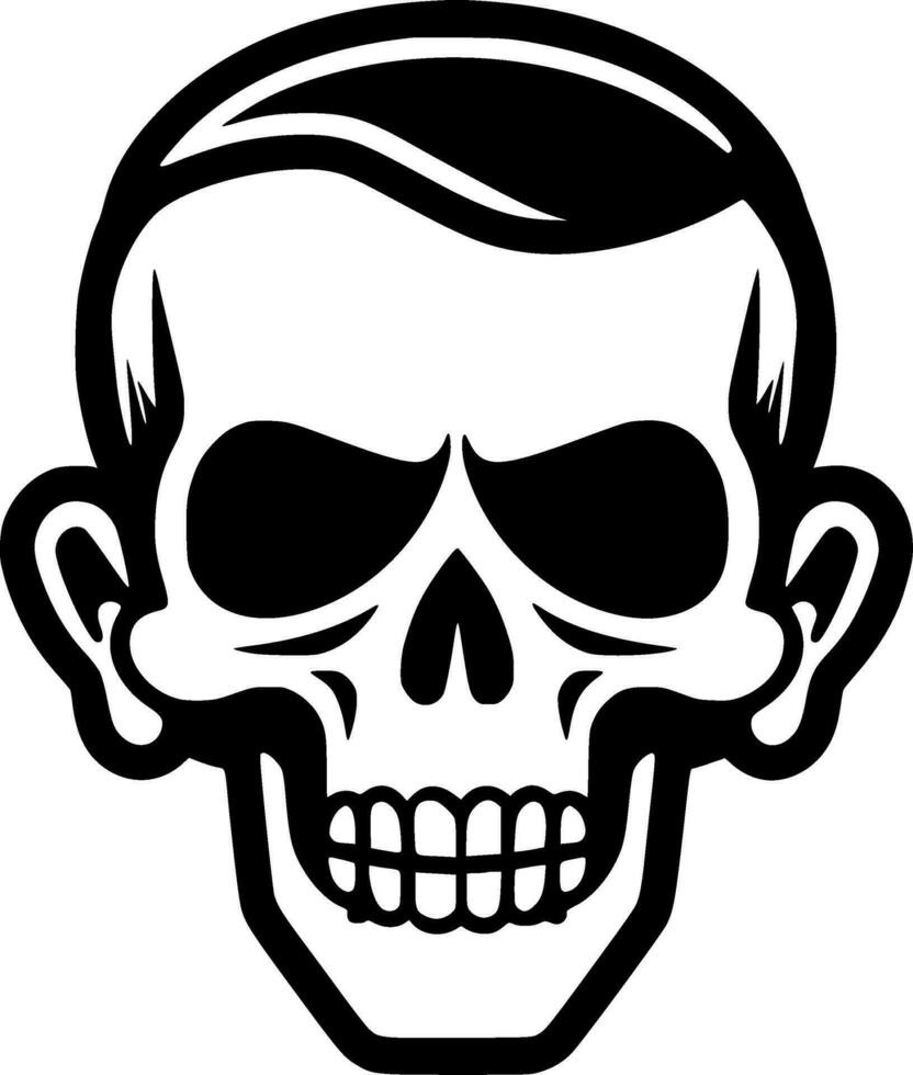 Skull, Minimalist and Simple Silhouette - Vector illustration