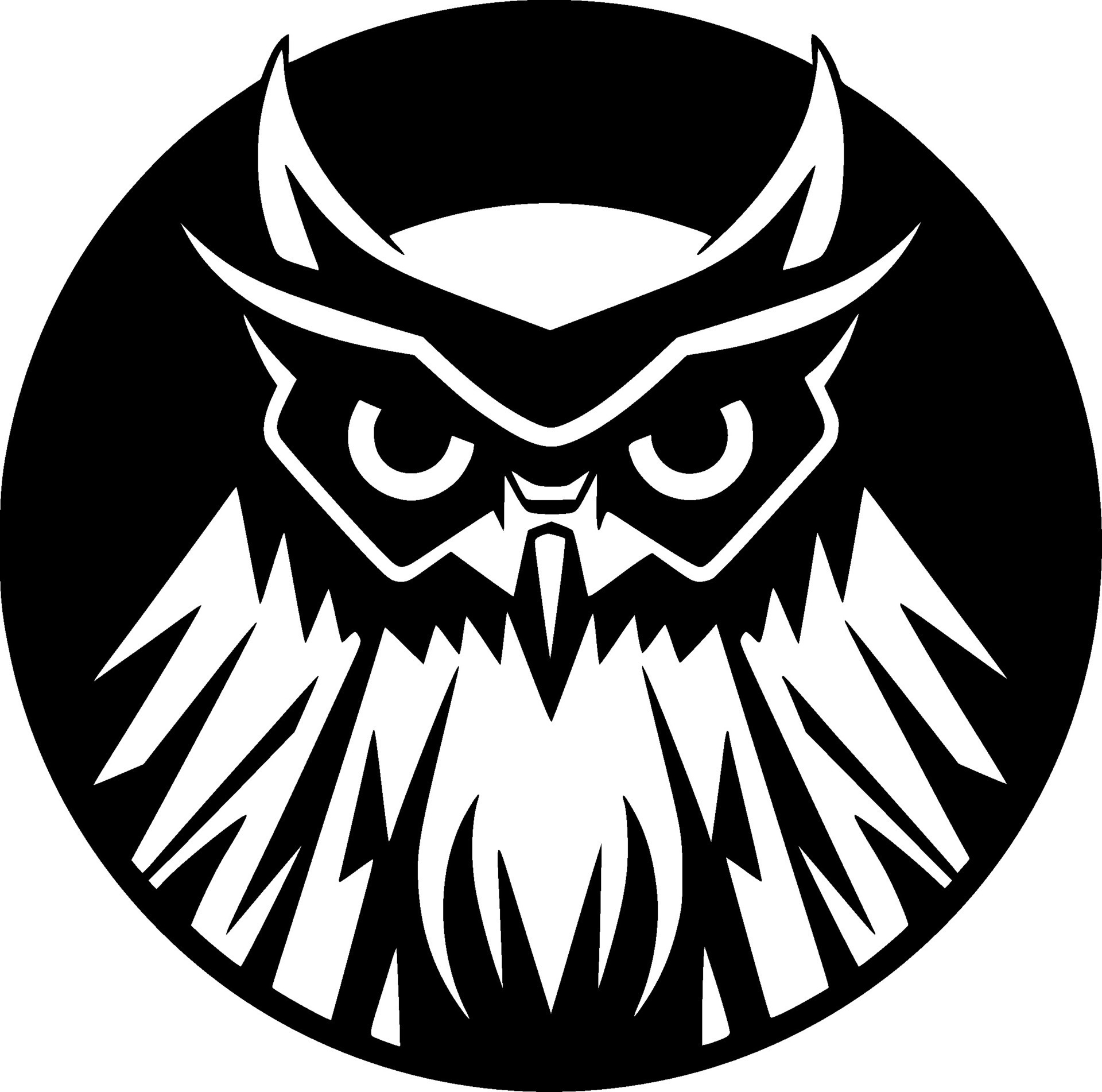 Owl, Black and White Vector illustration 27171040 Vector Art at Vecteezy