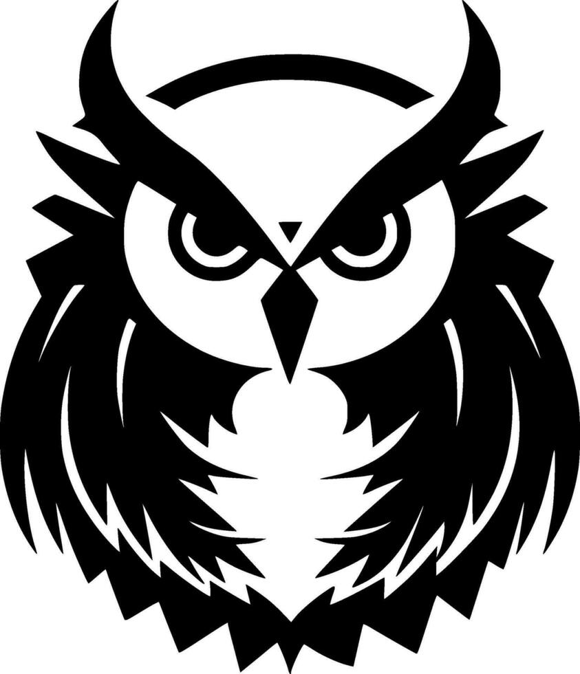 Owl - Minimalist and Flat Logo - Vector illustration