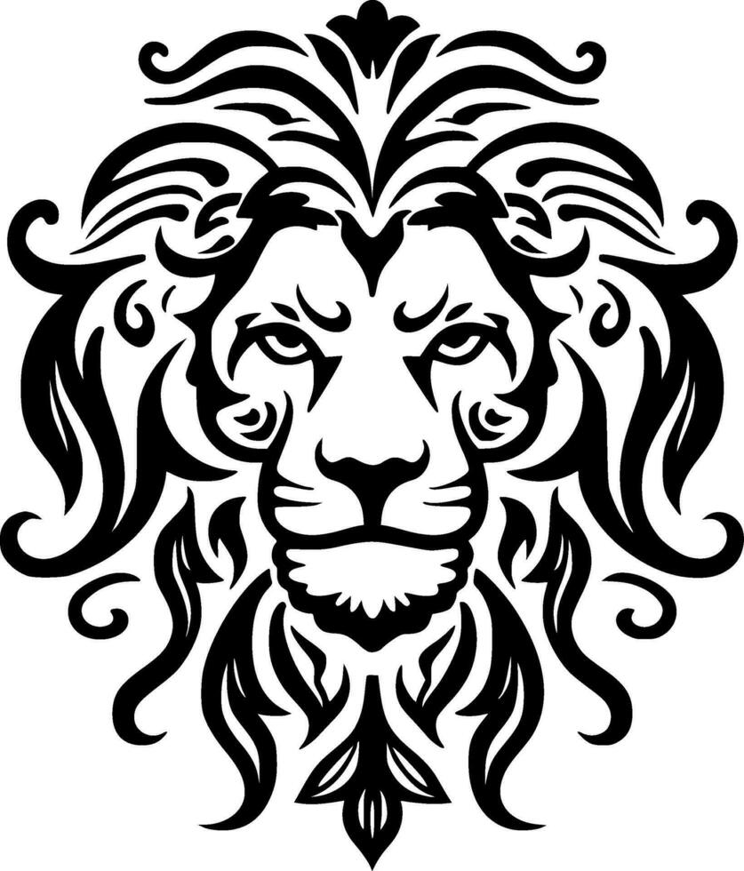 Lion - Minimalist and Flat Logo - Vector illustration