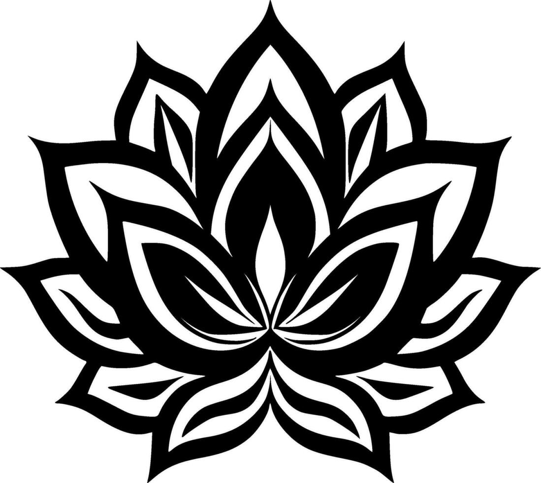 Mandala, Minimalist and Simple Silhouette - Vector illustration