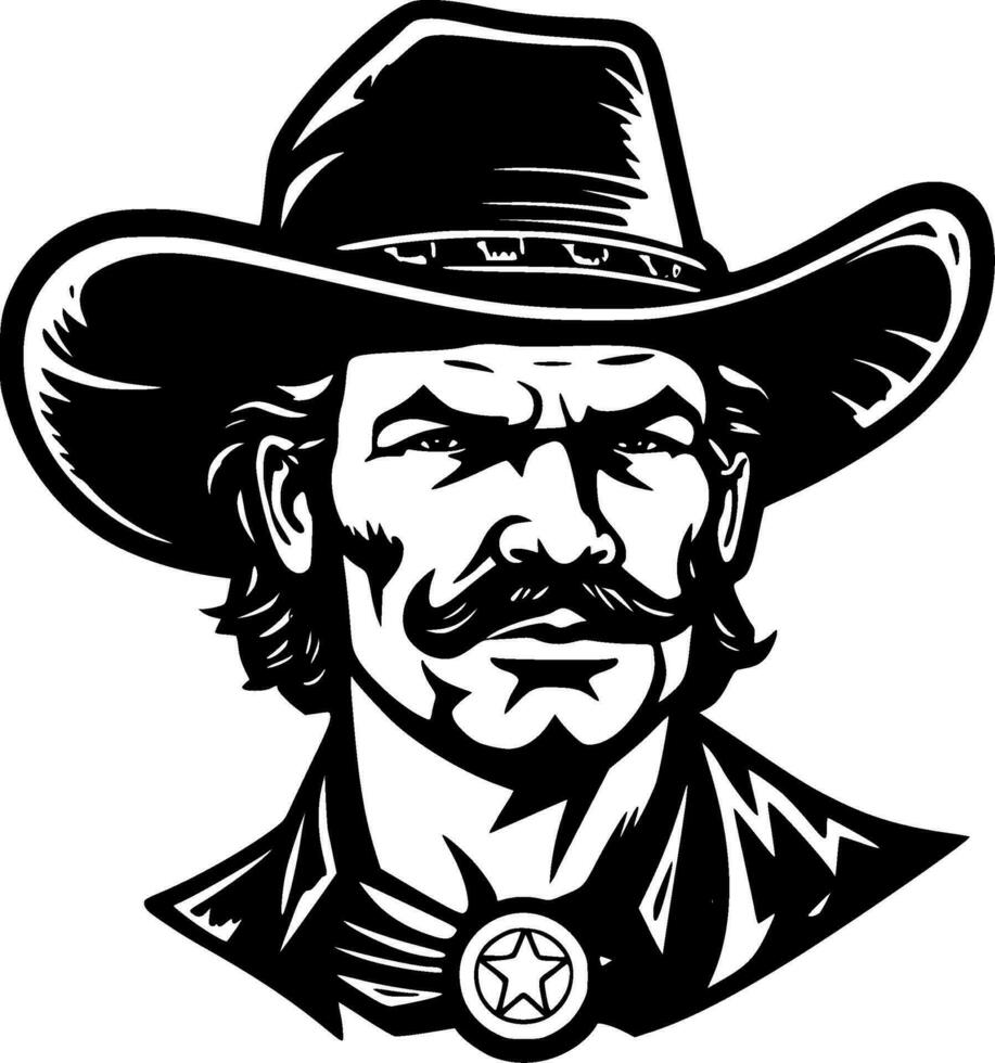 Cowboy - High Quality Vector Logo - Vector illustration ideal for T-shirt graphic