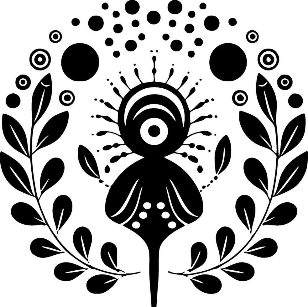 Boho - Minimalist and Flat Logo - Vector illustration