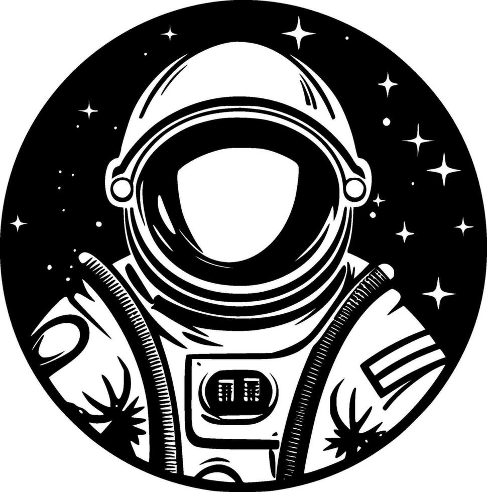 astronauta - alto calidad vector logo - vector ilustración ideal para camiseta gráfico