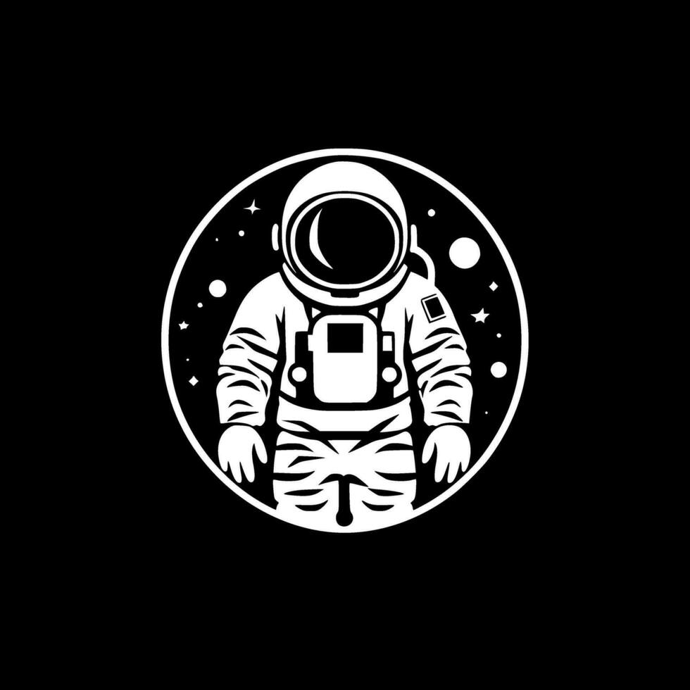 Astronaut, Minimalist and Simple Silhouette - Vector illustration