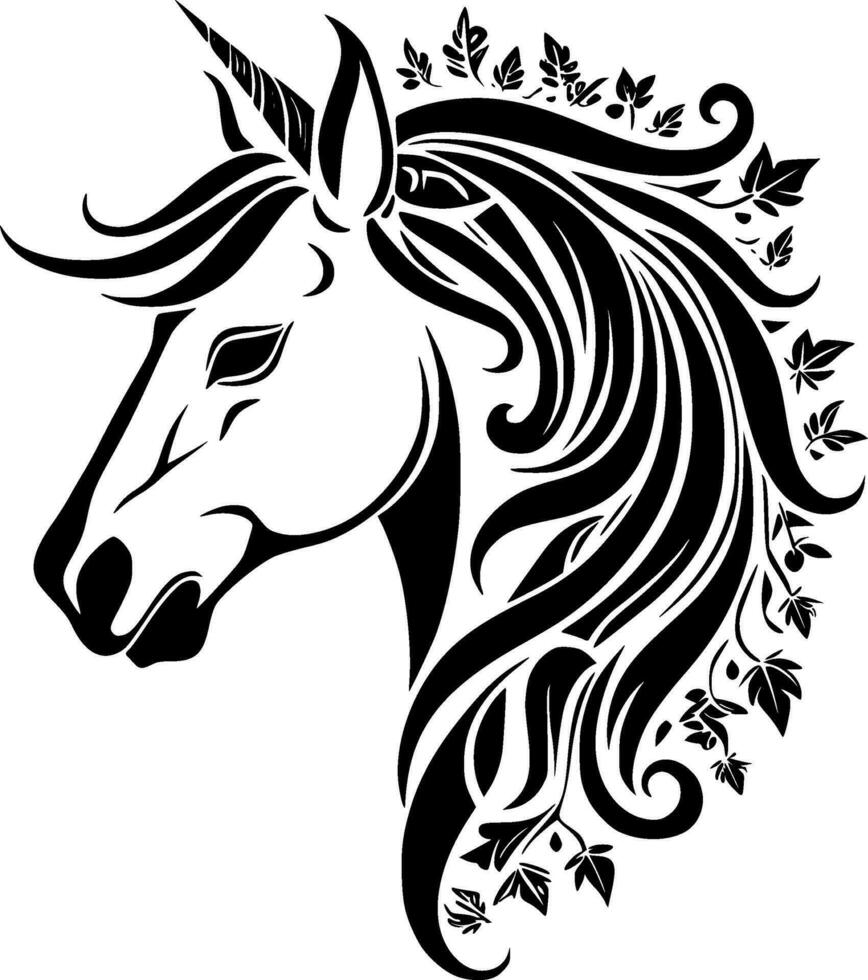 unicornio - alto calidad vector logo - vector ilustración ideal para camiseta gráfico