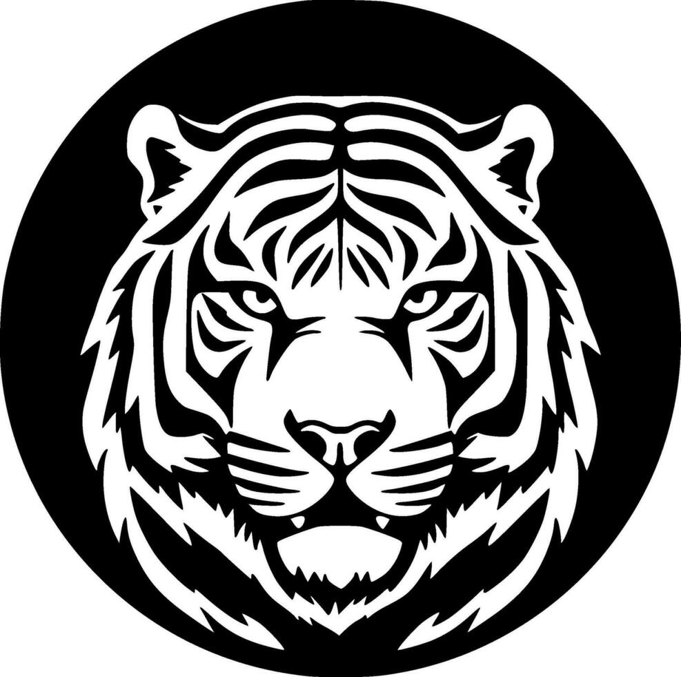 Tiger - Minimalist and Flat Logo - Vector illustration