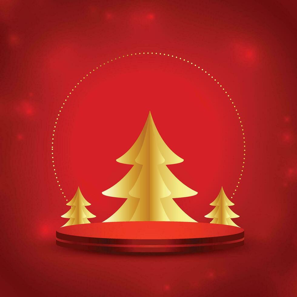 Merry Christmas and Happy New Year. Xmas background with poinsettia, Snowflakes, star and balls design. vector