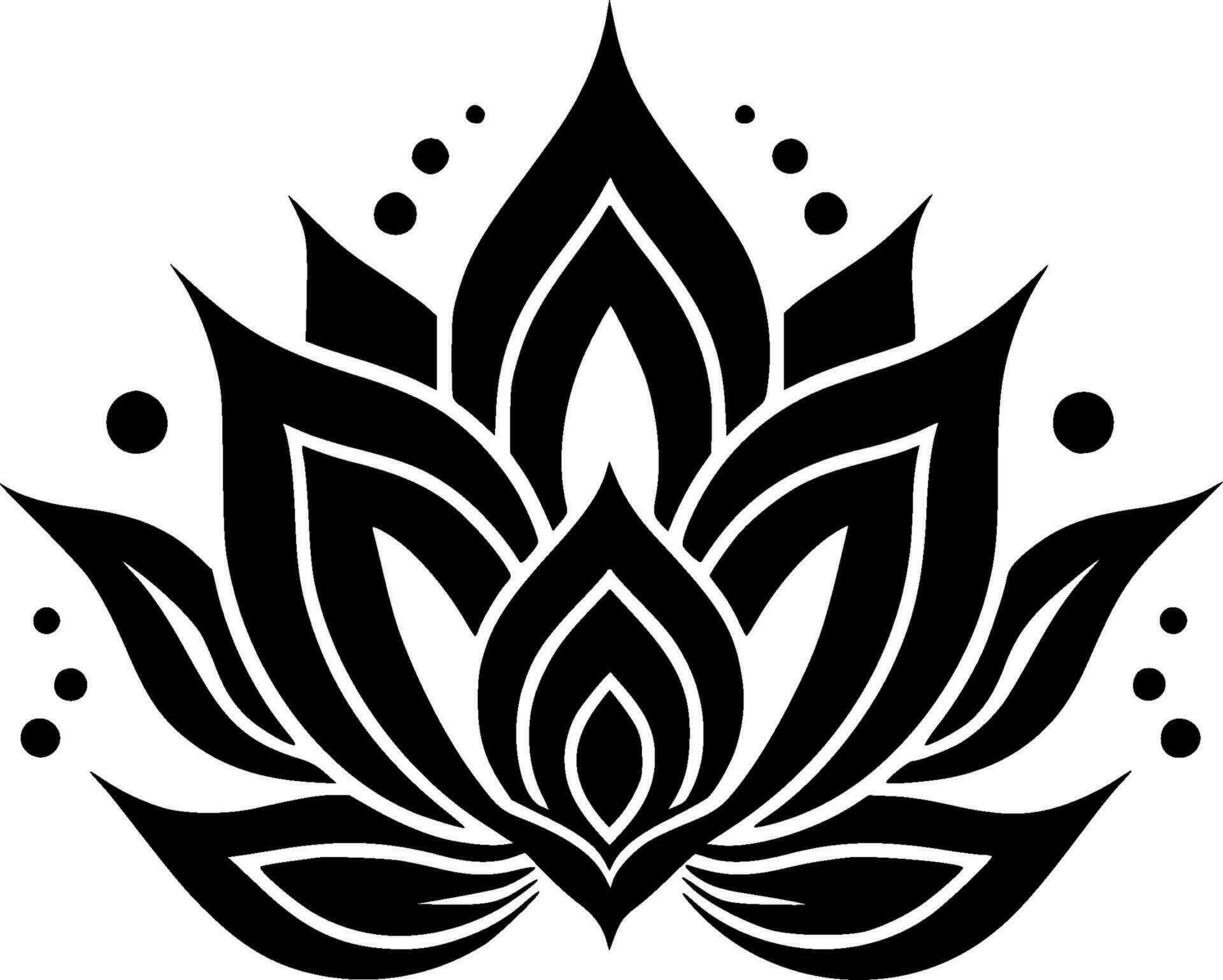 Flower, Minimalist and Simple Silhouette - Vector illustration