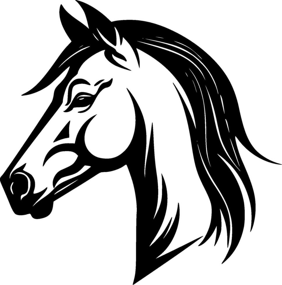 caballo, minimalista y sencillo silueta - vector ilustración